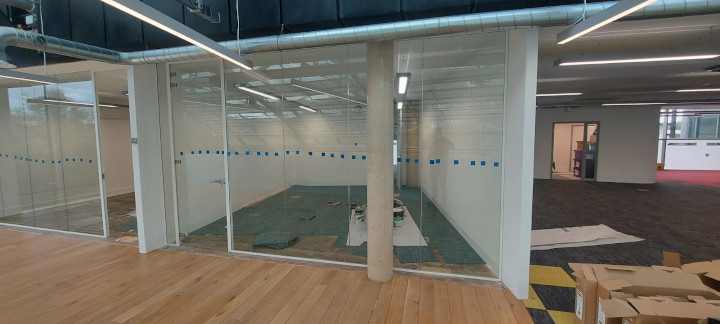 Curved wall partitioning company Swindon